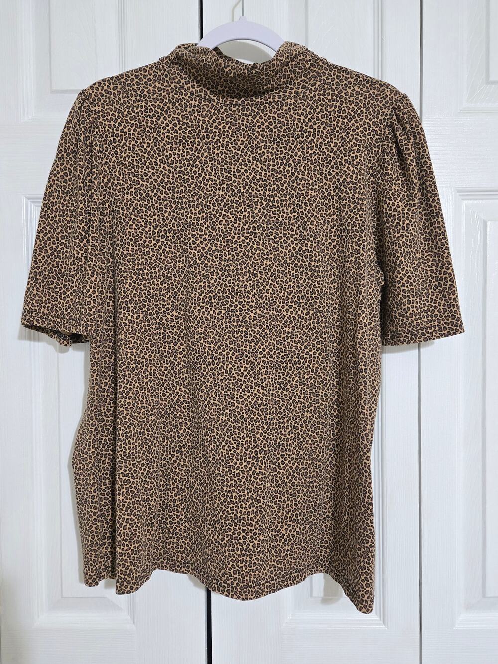 Amazon essentials xl women's leopard print blouse